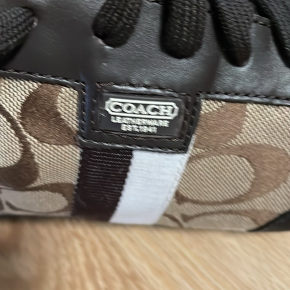 NIB Coach Joss brown/white stripe sneakers size 10 - Picture 4 of 6